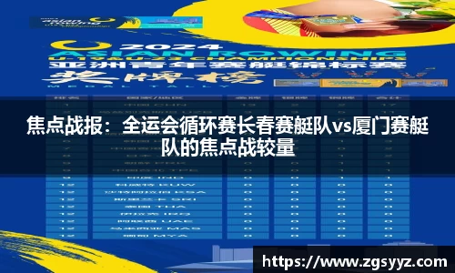焦点战报：全运会循环赛长春赛艇队vs厦门赛艇队的焦点战较量